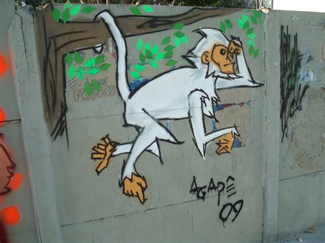 Monkey graffiti by RickAgape on DeviantArt