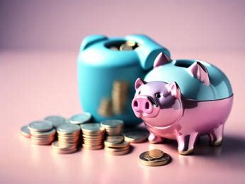 A piggy bank sitting on top of a pile of coins Image & Design ID 0000142783 - SmileTemplates.com