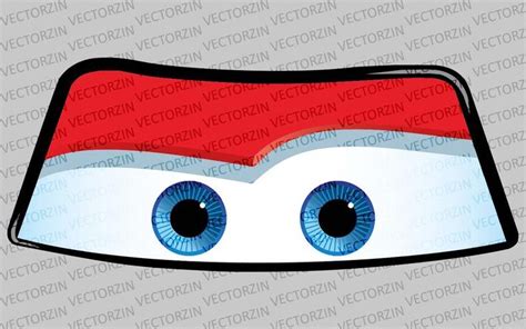 Lightning Mcqueen Eyes SVG Cars Cartoon Vectorency ...