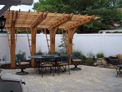 Cantilever Pergola Over Unilock Paver Patio | Outdoor pergola, Pergola, Backyard pergola