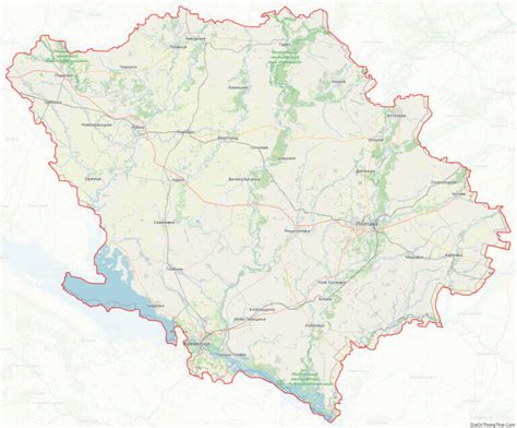 Map of Poltava, Ukraine