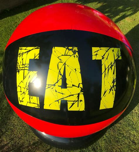 Huge Inflatable Beach Ball 4.5 Feet red/black Eat/sleep/rave Big Inflatable - Etsy