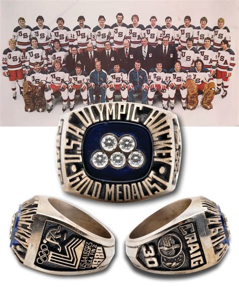 Team USA 1980 Lake Placid "Miracle on Ice" Olympic Hockey Gold ...