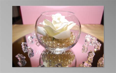 fish bowl centerpieces - Google Search Gold Wedding Theme, Gold Wedding Decorations, Mom Wedding ...