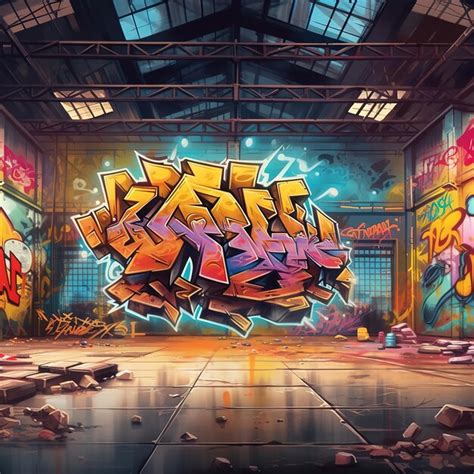 Underground graffiti | Premium AI-generated image