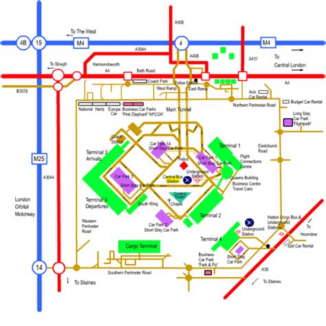 Heathrow Airport Map - Heathrow Airport • mappery