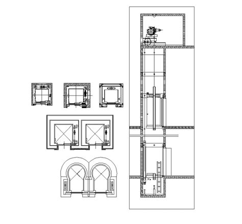 machine room less elevator cad drawings - Gertude Barham