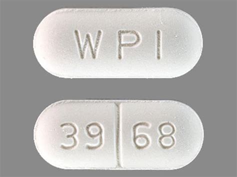 WPI 39 68 Pill Images (White / Capsule-shape)