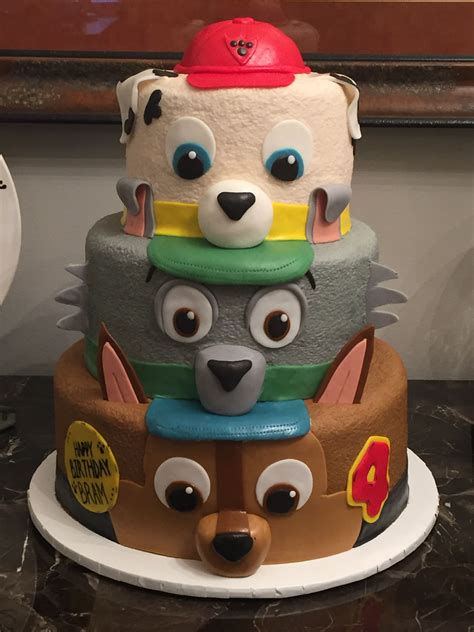 Homemade Paw Patrol Cake - Aria Art