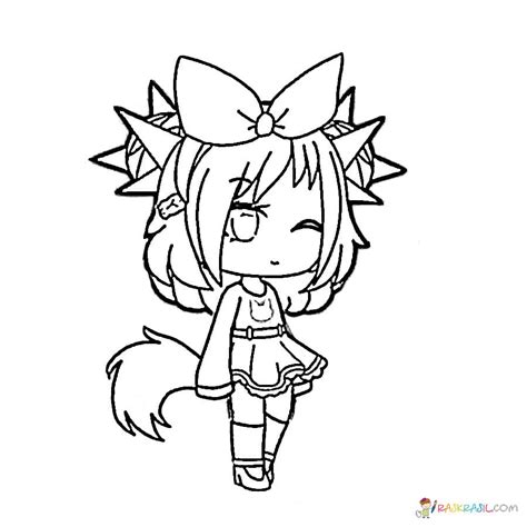 Dibujo Para Colorear Gacha Life Sakura | Porn Sex Picture