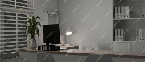 Premium Photo | A modern white doctor's office or private office at ...