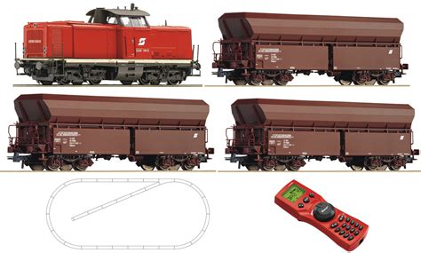 Roco Digital Starter Set with Diesel Locomotive Rh 2048 and Freight ...