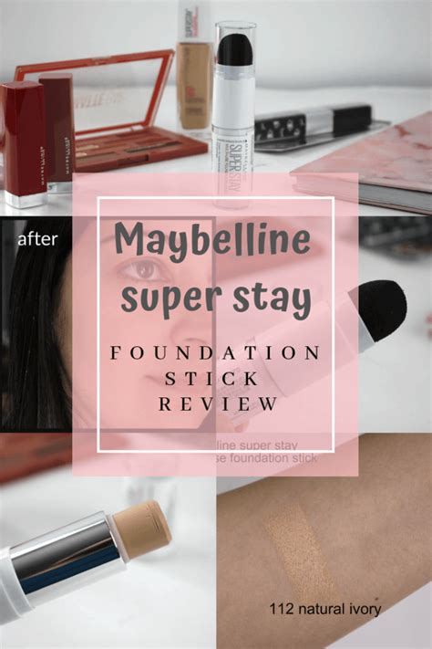 Maybelline super stay multi-use foundation stick Review | Maybelline, Foundation, Healthy skin tips