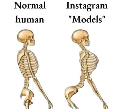 Normal human. Instagram "Models". - Funny