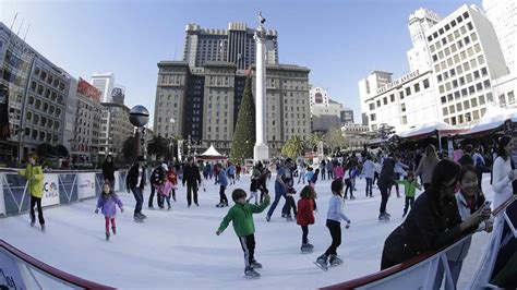 Holiday ice skating rinks open in San Francisco's Union Square ...