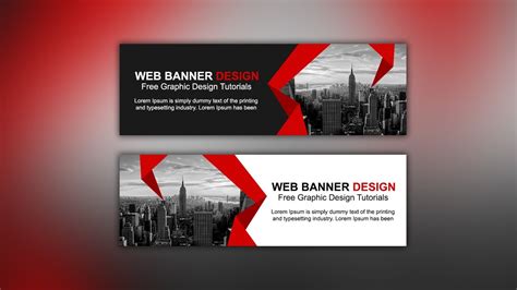 Web Banner AD Design Tutorial - Photoshop CC - YouTube