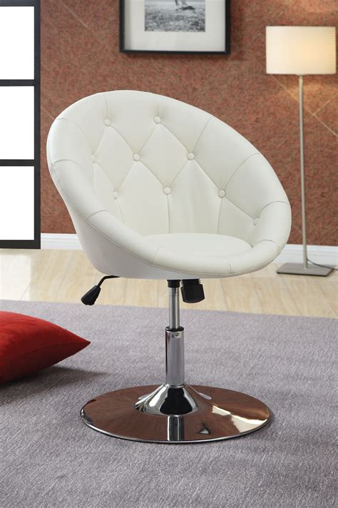 102583 White Swivel Chair from Coaster (102583) | Coleman Furniture