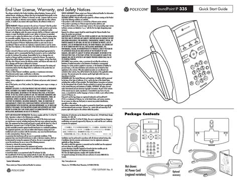 POLYCOM SOUNDPOINT IP 335 QUICK START MANUAL Pdf Download | ManualsLib