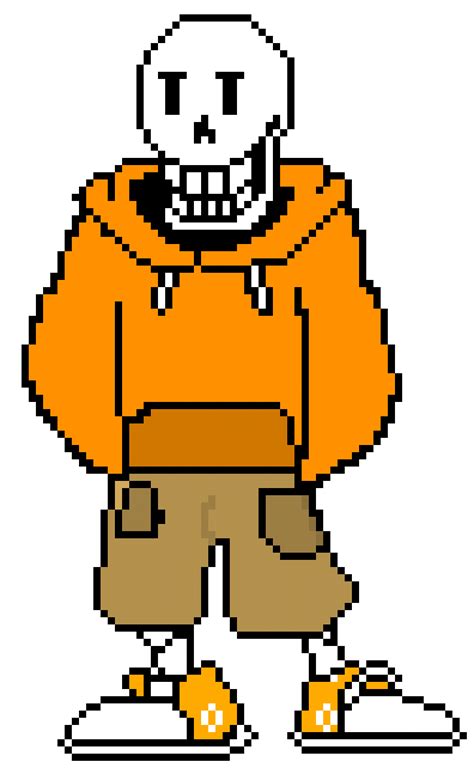 Underswap Papyrus Colored Battle Sprite | Pixel Art Maker