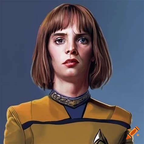 Maya hawke as star trek captain artwork