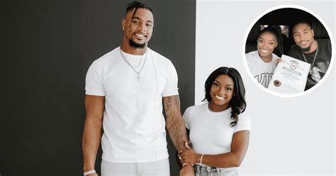 Simone Biles and fiance Jonathan Owens show off marriage license | MEAWW