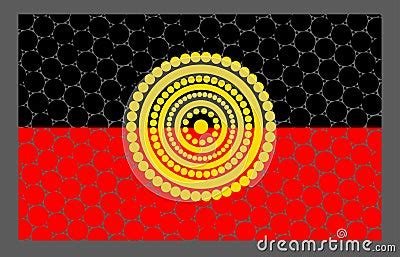 Vector Aboriginal Flag Design. | CartoonDealer.com #77904381