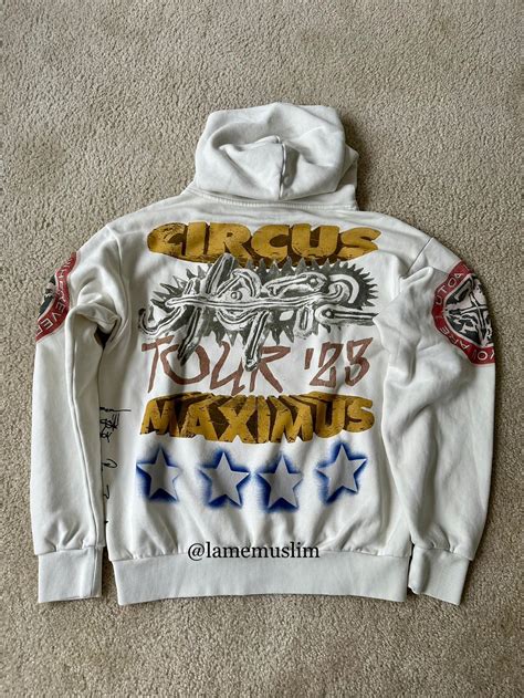 Travis Scott TRAVIS SCOTT 2023 UTOPIA MERCH CIRCUS MAXIMUS TOUR HOODIE ...