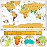 Une carte du monde à gratter – La boite verte