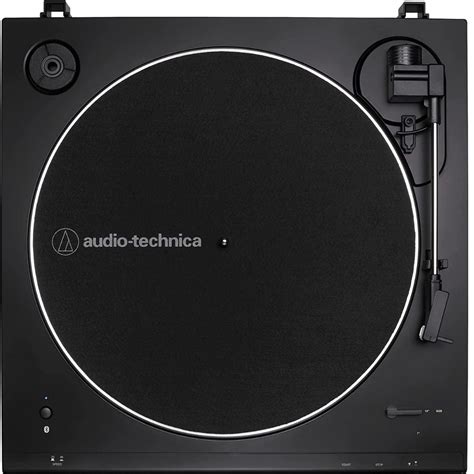 Toca-Discos + Caixa de Som Vinil Audio-Technica Automático AT-LP60XSPBT-BK