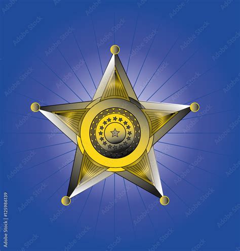 sheriff"s badge Stock Illustration | Adobe Stock