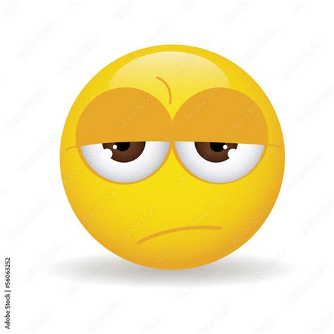 boring face Stock Vector | Adobe Stock