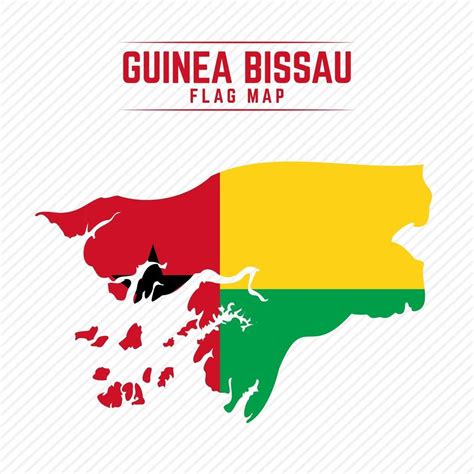 Flag Map of Guinea Bissau 2400688 Vector Art at Vecteezy