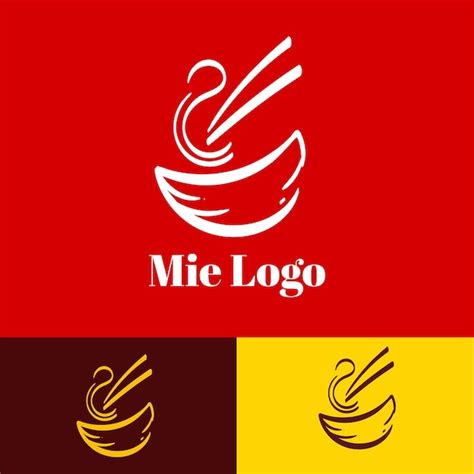 Premium Vector | Mie logo hand drawn