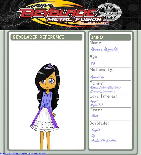 Rowena's Beyblade Metal Fusion ID by Obeliskgirljohanny on DeviantArt