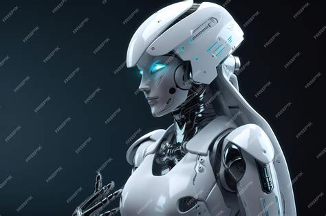 Premium AI Image | Futuristic robot illustration design by generative ai