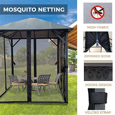 ASTEROUTDOOR Outdoor Aluminum Hardtop Gazebo for Patios, Insulated ...