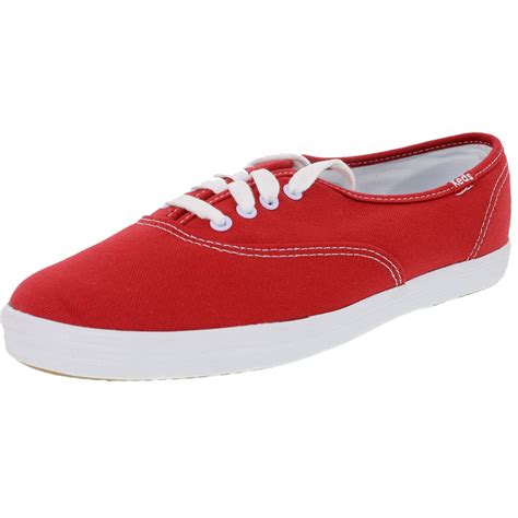 Keds Women's Champion Originals Red Ankle-High Fabric Flat Shoe - 8M ...