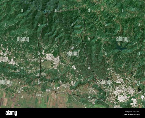 Sabana Grande, municipality of Puerto Rico. Low resolution satellite ...