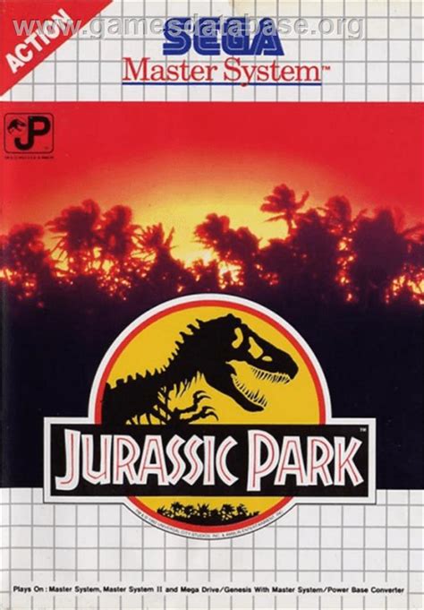 Jurassic Park - Sega Master System - Artwork - Box