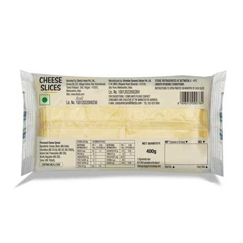 CHEESE SLICES 400 g (20 Slices) – D'lecta