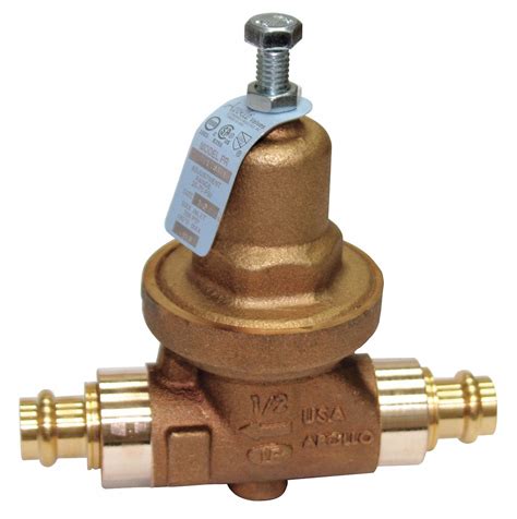 APOLLO Water Pressure Reducing Valve, Standard Valve Type, Lead Free Bronze, 2 in Pipe Size ...