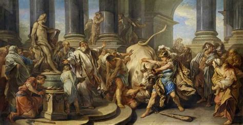 Theseus And The Minotaur Painting