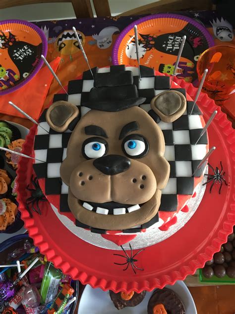 Five nights at Freddys FNAF fazbear cake | Freddy cake, Cake, Birthday cake