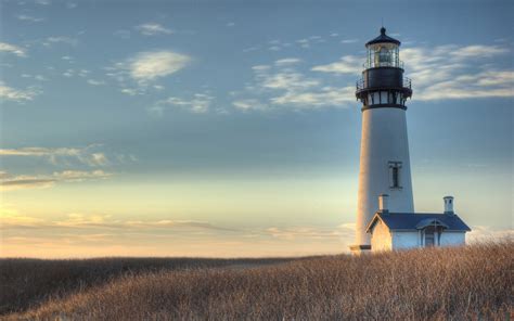 White and gray light house, lighthouse, landscape HD wallpaper | Wallpaper Flare