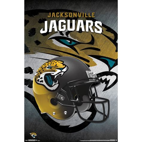 Jacksonville Jaguars Helmet 22'' x 34'' Logo Poster