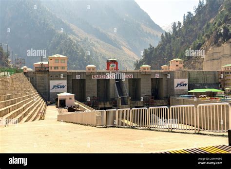 Kharcham Dam over Satluj river, Himachal Pradesh, India Stock Photo - Alamy