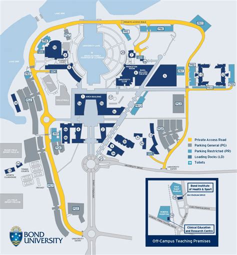 Campus Map | Bond University | Gold Coast, Australia | Campus map, Map ...