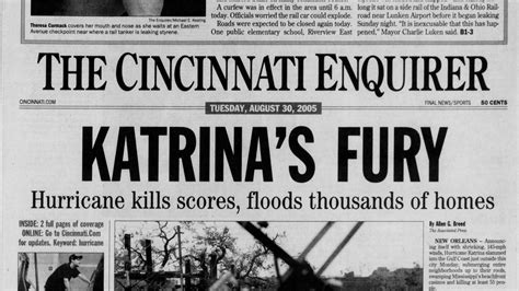 Hurricane Katrina | Enquirer historic front pages from Aug. 30