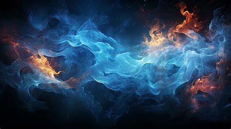 Premium Photo | Blue fire background