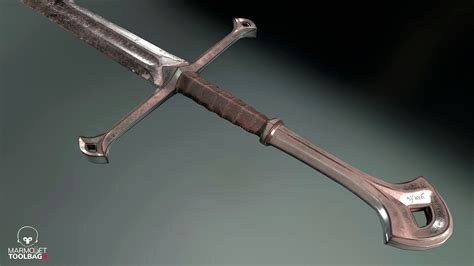 3D model Anduril Sword Game ready VR / AR / low-poly | CGTrader